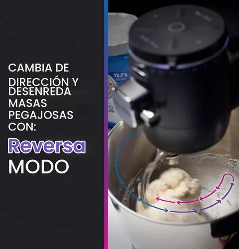 Vista 5 de GE Profile - Batidora inteligente de pie con cuenco de 7 cuartos de galón, escala incorporada, sentido automático Motor de CC sin escobillas