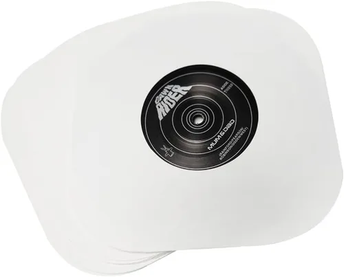 Vista 3 de Mangas internas de registro EP de 7 ″, cubiertas blancas de protección de papel Kraft de 3.53 oz, 20 piezas Fundas de disco de vinilo de papel