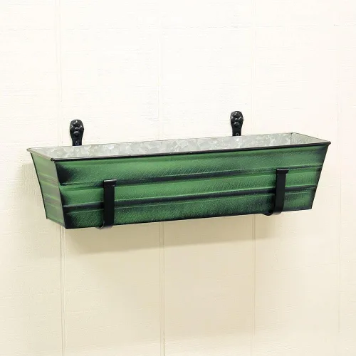 Vista 3 de Achla Designs SFB-01 - Soporte de pared para macetero, 6 pulgadas, color negro