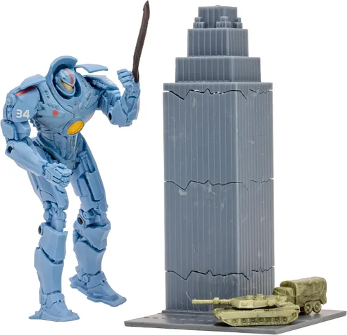 Vista 3 de Pacific Rim McFarlane Toys Gipsy Danger (Jaeger) - Figura de 4 pulgadas con cómic