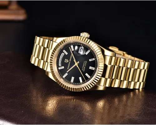 Vista 4 de RollsTimi Pagani Design - Reloj de pulsera para hombre, 1.41 pulgadas, mecánico, automático, de acero inoxidable, resistente al agua, de lujo