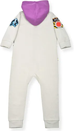 Vista 2 de Disney Toy Story Woody or Buzz Lightyear - Mameluco con capucha para recién nacidos, bebés y niños pequeños, color azulamarillo o blanco