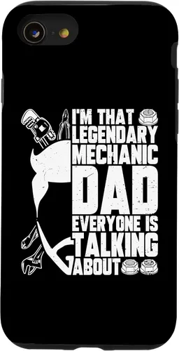 Vista 13 de Funda para iPhone 14 I'm That Legendary Mechanic Dad de todo el mundo está hablando