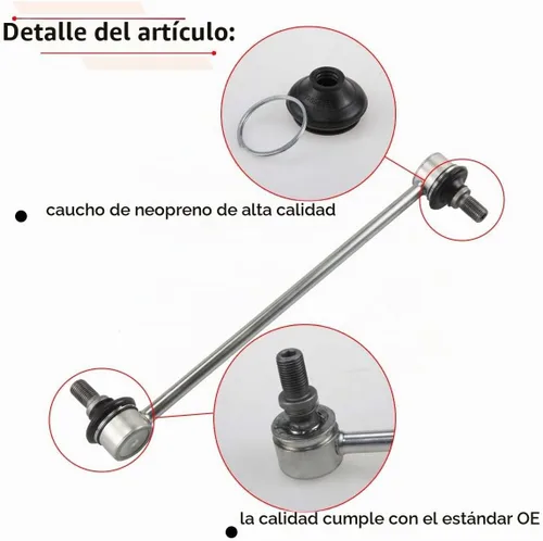 Vista 2 de RLB-HILON 2 Piezas Kits de Enlaces de Barra Estabilizadora Anti-balanceo Delantera Compatibles con Toyota Corolla 2003-2019 / Matrix 2003-2013