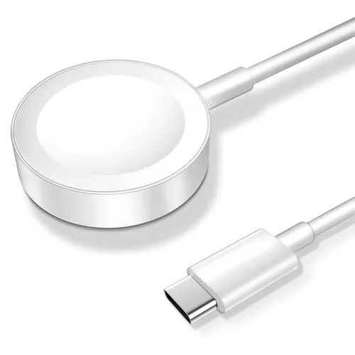 Vista 12 de Cable de carga magnético para cargador de Apple Watch, puerto USB C, cable de carga inalámbrico compatible con iWatch Series