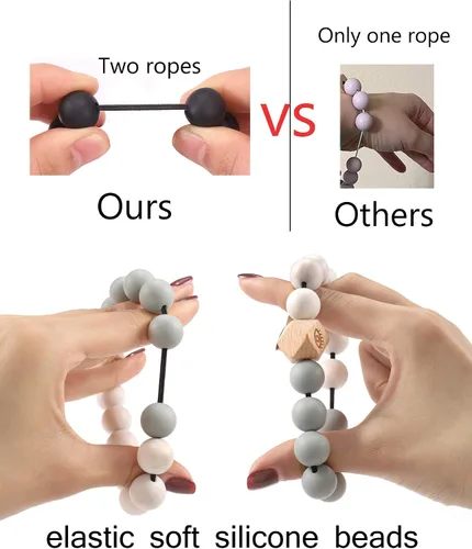 Vista 42 de BVGA Pulsera llavero de pulsera de silicona para mujer