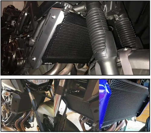 Vista 6 de Radiator Grille Guard for Ya&maha MT-07 FZ-07 MT07 MT FZ 07 2018 2019 2020 2021 2022 FZ07 MT07 Motorcycle Radiator Grille Guard Cover Fuel Tank