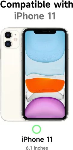 Vista 2 de LoeoeL para iPhone 11 Funda con Estampado de Guepardo, Funda de Teléfono con Patrón de Leopardo para Mujeres y Niñas, Funda de Plástico Duro delgada