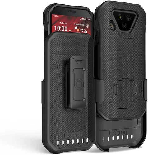 Vista 2 de BELTRON DuraForce Ultra 5G UW - Funda con clip, resistente con clip giratorio para cinturón para Kyocera DuraForce Ultra 5G E7110 (Verizon). Negro