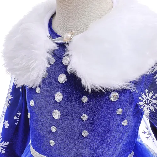 Vista 4 de Kidswant Toddler Baby Girls Luxury Princess Party Halloween Cosplay Costume Dress Up with Accessorries