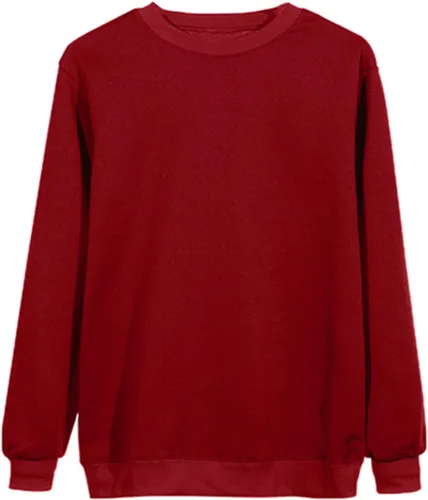 Vista 3 de Sudaderas de manga larga para mujer, de moda, con cuello redondo, casuales, holgadas, talla grande, para otoño