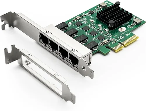 Vista 10 de Tarjeta de red NIC PCI-E SFP+ NIC de 10 Gb, con chipset Broadcom 57810S, puerto SFP+ dual, adaptador LAN Ethernet PCI-E X 8/X16 compatible