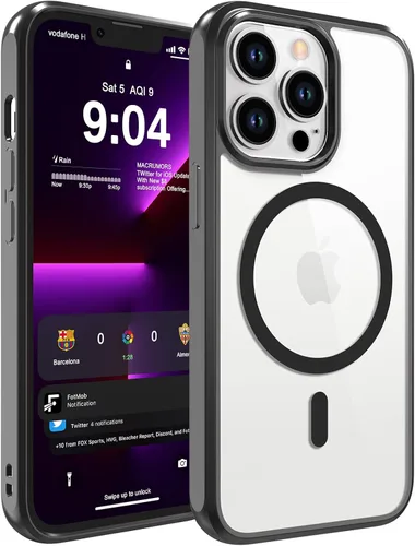 Vista 26 de WRJ Funda magnética mate para iPhone Air de 6.5 pulgadas, [compatible con Magsafe] [protección contra caídas de grado militar], delgada Negro