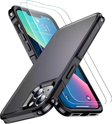 Vista 23 de SPIDERCASE Funda diseñada para iPhone 12/iPhone 12 Pro, protección contra caídas de grado militar de 10 pies, con 2 protectores de pantalla