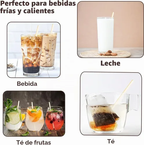 Vista 8 de 1000 unidades de palitos de café de bambú envueltos individualmente – Palitos para remover café de 5.5 pulgadas, palitos para remover para la barra