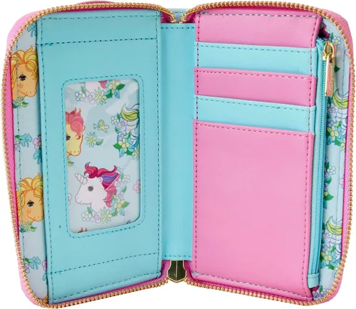 Vista 4 de Loungefly Hasbro My Little Pony - Cartera con cremallera para el 40 aniversario, Multicolor -, Retro Floral