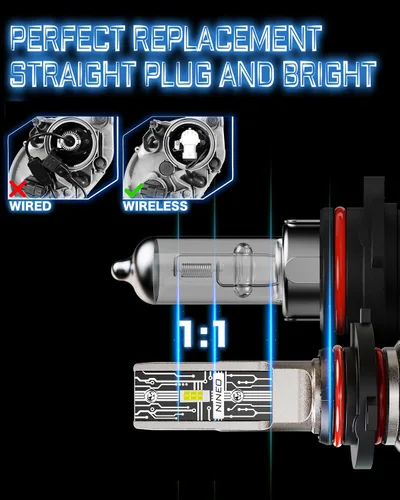Vista 2 de NINEO Luz antiniebla 9005, ajuste inalámbrico para luces de accesorios ATV/UTV, paquete de 2