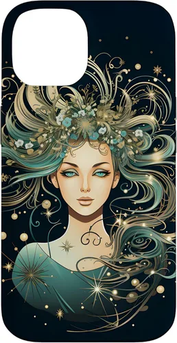 Vista 4 de Virgo Zodiac Sign Horoscope Galaxy Stars Case for iPhone 17