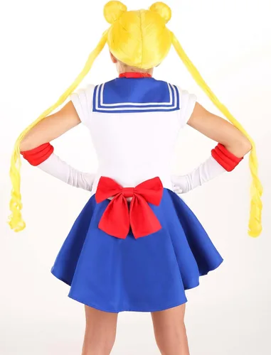 Vista 4 de Fun Costumes Sailor Moon - Peluca estándar para niños