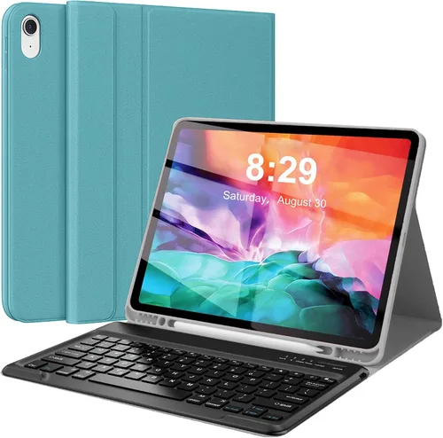 Vista 18 de Funda de teclado para iPad Pro de 12.9 pulgadas (modelo antiguo) 2015 1ª/2017 2ª generación - Teclado Bluetooth inalámbrico recargable, desmontable