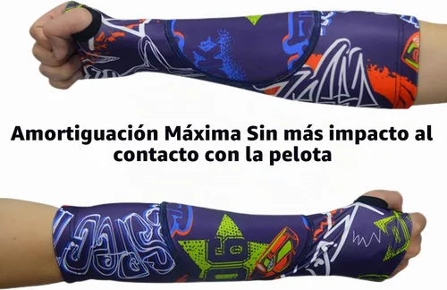 Vista 2 de Topeter Mangas de brazo de voleibol para niños, almohadillas para brazos para niñas y niños, 1 par Negro