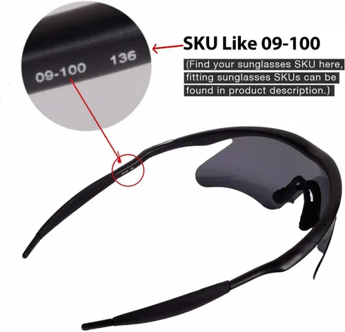 Vista 5 de Walleva Vented Replacement Lenses + Rubber for Oakley M Frame Heater Sunglasses - Multiple Options Available
