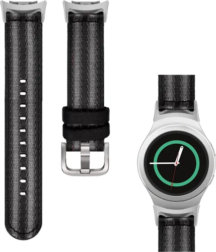 Vista 14 de Correa de nailon tejida compatible con Samsung Gear S2 SM-R720/SM-R730 Smartwatch de ajuste rápido suave transpirable correa deportiva de repuesto