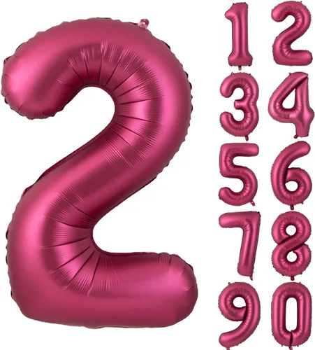 Vista 86 de Globos gigantes de helio de aluminio de 40 pulgadas, color negro, globos digitales grandes del número 0 para decoración de fiesta de cumpleaños