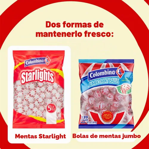 Vista 7 de Colombina Starlight Mints - Caramelos duros de menta, envueltos individualmente, sabor a menta, 430 unidades (80 onzas)