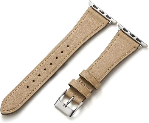 Vista 21 de HANDODO Italian Genuine Leather Band Women for Apple Watch Series 11 10 9 8 7 6 5 4 3 2 1 SE SE2 Ultra 2/3, SGS Certified Dressy Bracelet Cute Strap