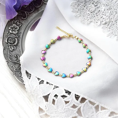 Vista 3 de Tobillera magnética de hematita, pulsera de tobillo antihinchazón, terapia magnética de drenaje linfático, alivio del dolor de ansiedad, pulsera