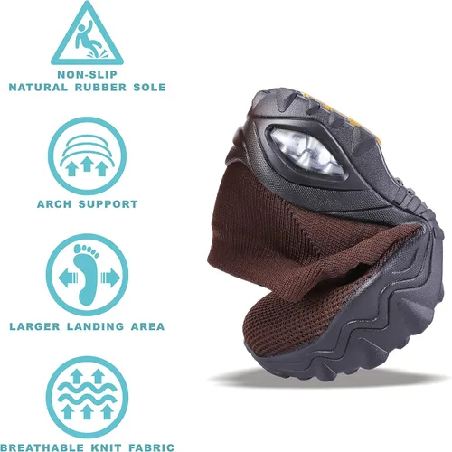 Vista 5 de ENOSKY Zapatos anchos para mujer, zapatos antideslizantes para mujer, zapatos de soporte de arco para mujer, zapatos deportivos hipersuaves
