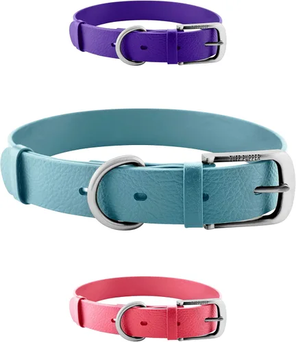 Vista 9 de Tuff Pupper Collar para Perro Clásico Resistente 10 Veces Más Fuerte que el Cuero Collar para Perro 100% Impermeable y Libre de Olores