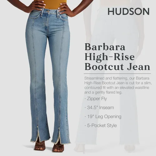 Vista 2 de Hudson Jeans Barbara de Talle Alto Bootcut de Moda para Mujer