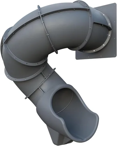 Vista 10 de Tobogán Turbo Twister de 5 pies para juegos – Aventura de giro, paseo suave y seguro TUSK Strong℠ (azul)