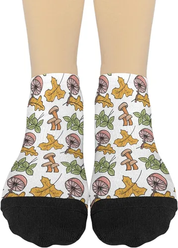Vista 2 de devor Womens No Show Socks No Show for Women Sock Cotton No Show Sock Fashion Cute Mushrooms Funny Mushrooms Magic Mushrooms Plant Forest Hidden