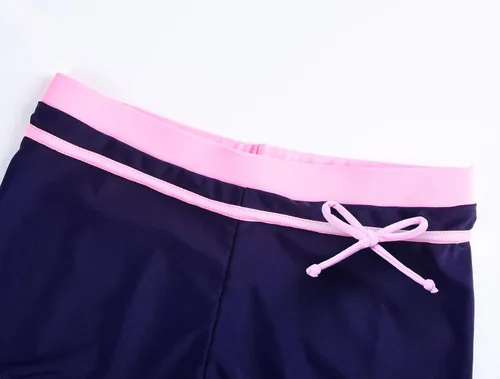 Vista 6 de JerrisApparel - Traje de baño de dos piezas para niñas Traje de baño tipo tankini camiseta sin mangas con short
