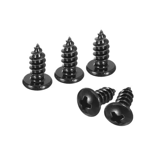 Vista 13 de uxcell 8mm x 3mm Tornillo Phillips de cabeza plana autorroscante, 100 piezas - Tornillo de cabeza redonda de acero inoxidable 304 con rosca completa