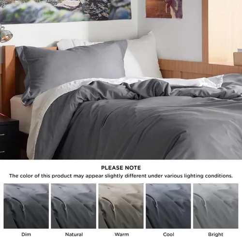 Vista 5 de Bedsure - Juego de funda de edredón tamaño individual/individual XL - Juego de ropa de cama suave de microfibra cepillada doble para niños