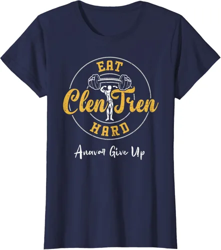 Vista 39 de Culturismo: Comer Clen Tren Hard Anavar Give Up - Camiseta de gimnasio, Negro