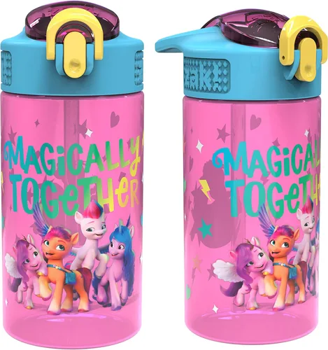 Vista 34 de Zak Designs Teenage Mutant Ninja Turtles - Botella de agua para niños para la escuela o viajes, paquete de 2 botellas de agua de plástico duradero