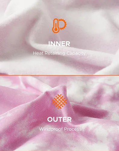 Vista 4 de INNERSY Conjunto de ropa interior térmica para niñas, ligera, capa base, 1 paquete