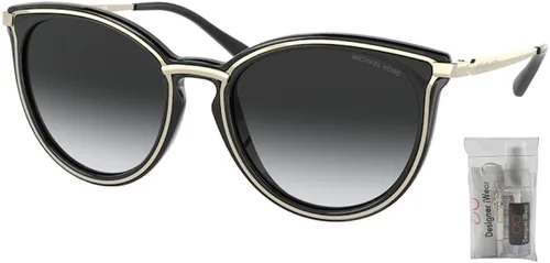 Vista 2 de Michael Kors Brisbane MK1077 Round Sunglasses for Women BUNDLE With Designer iWear Complimentary Eyewear Kit