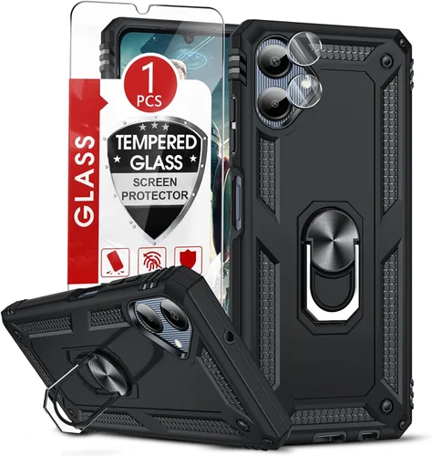 Vista 17 de LeYi para Samsung Galaxy A03S Funda de teléfono, Funda Samsung AO3S con [Paquete de 2] Protector de pantalla, [Calidad militar] Funda protectora