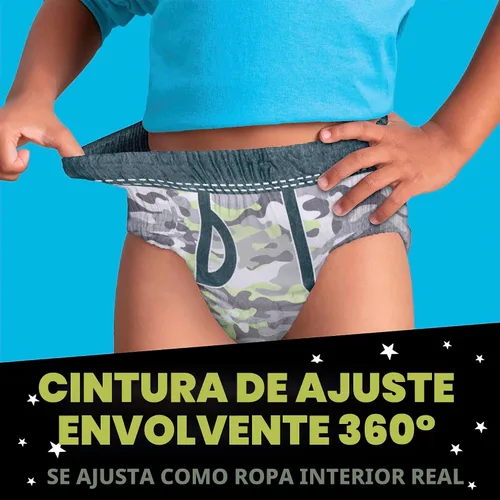 Vista 7 de Ninjamas Ropa interior nocturna para niños, talla S/M (38-70 libras), 14 unidades, protección durante la noche, ultra absorbente, hipoalergénica