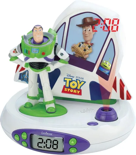 Vista 4 de Lexibook Nintendo-Animal Crossing - Reloj despertador para niños, con luz nocturna y proyección de tiempo al techo, efectos de sonido, niños, niñas