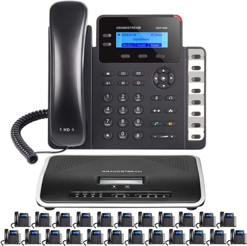 Vista 5 de Sistema telefónico comercial: paquete de inicio con correo de voz, asistente automático, extensiones de teléfono celular y remoto, grabación