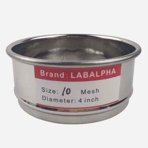 Vista 31 de LABALPHA Bandeja para tamices de laboratorio con tapa, 4'' de diámetro, acero inoxidable 304