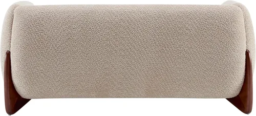 Vista 9 de Christopher Knight Home Alma - Sofá biplaza Boucle de 63 pulgadas con patas de madera, sofá de 2 plazas para sala de estar, sillón tapizado, sofá