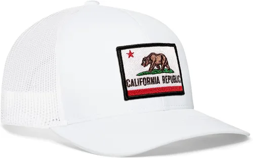 Vista 30 de HAKA Gorra de béisbol unisex con diseño de bandera del estado Gorra de béisbol de malla de camionero